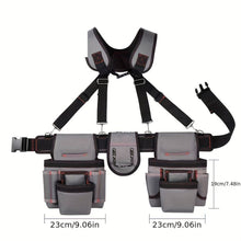 Load image into Gallery viewer, Tool Chest Suspenders Tool Storage Tool Organization Heavy Duty Suspenders - Gray - Size regular