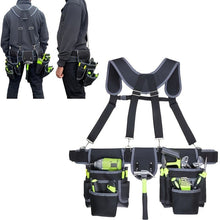Load image into Gallery viewer, Tool Chest Suspenders Tool Storage Tool Organization Heavy Duty Suspenders - Gray - Size regular