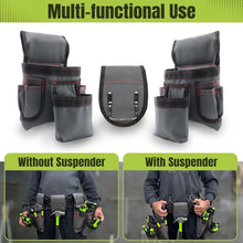 Load image into Gallery viewer, Tool Chest Suspenders Tool Storage Tool Organization Heavy Duty Suspenders - Gray - Size regular