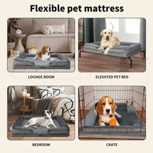 Load image into Gallery viewer, 1 piece set XL size 102*80*18cm orthopedic foam dog bed, designed for super large dogs, C-shaped orthopedic dog bed, washable dog sofa bed, with removable cover and non-slip bottom, with supportive foam sofa design, suitable for pet dogs, cats, rabbits, c