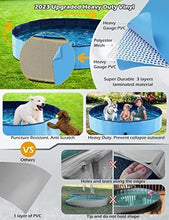 Load image into Gallery viewer, 39.5*12in Foldable Dog Pet Bath Pool Collapsible Dog Pet Pool Bathing Tub Teen Pool Doggie Wading Pool for Puppy Small Medium Large Dogs Cats and Teen - Blue - Size 39.5*12in
