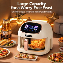 Load image into Gallery viewer, 360° Panoramic Air Fryer for Effortless, Visible Healthy Cooking at Home (white)