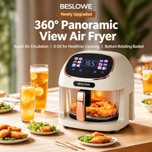 Load image into Gallery viewer, 360° Panoramic Air Fryer for Effortless, Visible Healthy Cooking at Home (white)