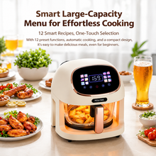 Load image into Gallery viewer, 360° Panoramic Air Fryer for Effortless, Visible Healthy Cooking at Home (white)