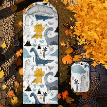 Load image into Gallery viewer, Dinosaur Camping Sleeping Bag Lightweight Warm Quilt