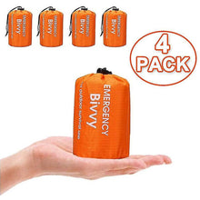 Load image into Gallery viewer, 4x Outdoor Emergency Thermal Waterproof Sleeping Bag Camping Survival Bivvy Sack