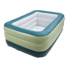 Load image into Gallery viewer, Inflatable Pool for Kids and Adults PVC Thickened 3 Layer Above Ground Blow Up Swimming Pool for Summer Water Party Backyard Garden Lawn 184L