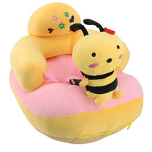 Load image into Gallery viewer, Baby Support Sofa Chair Anti Side Turn Anti Falling Luminous Soft Plush Baby Sofa Learn Sitting Chair for Indoor Bee