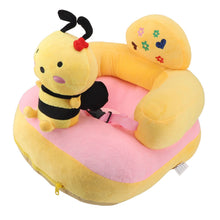 Load image into Gallery viewer, Baby Support Sofa Chair Anti Side Turn Anti Falling Luminous Soft Plush Baby Sofa Learn Sitting Chair for Indoor Bee