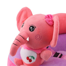 Load image into Gallery viewer, Cartoon Baby Support Seat Plush Adjustable Stable Children Learn Sitting Seat for Home Calf Elephant
