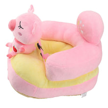Load image into Gallery viewer, Baby Sitting Sofa Chair Comfortable Anti Rollover Portable Plush Infants Toddler Learning to Sit Chair with Light for Home Pink Pig