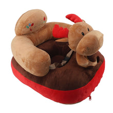 Load image into Gallery viewer, Baby Sitting Sofa Chair Comfortable Anti Rollover Portable Plush Infants Toddler Learning to Sit Chair with Light for Home Elk