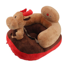 Load image into Gallery viewer, Baby Sitting Sofa Chair Comfortable Anti Rollover Portable Plush Infants Toddler Learning to Sit Chair with Light for Home Elk