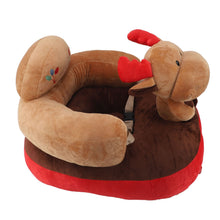 Load image into Gallery viewer, Baby Sitting Sofa Chair Comfortable Anti Rollover Portable Plush Infants Toddler Learning to Sit Chair with Light for Home Elk