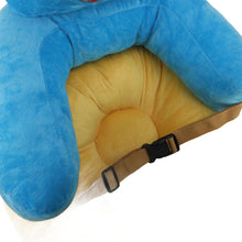 Load image into Gallery viewer, Learning Sitting Chair Prevents Falls Adjustable Angle Portable Safe Super Soft Plush Baby Support Seat Blue Horse