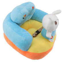 Load image into Gallery viewer, Learning Sitting Chair Prevents Falls Adjustable Angle Portable Safe Super Soft Plush Baby Support Seat Bunny Baby