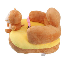 Load image into Gallery viewer, Baby Sofa Chair Floor Support Seat Plush Cute Cartoon Animal Angle Adjustable Baby Learning to Sit Chair with USB Cable for Toddlers Boys Girls Monkey