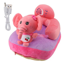 Load image into Gallery viewer, Baby Support Seat Sofa Soft Plush Comfortable Adjustable Angles Bluetooth Function Baby Sitting Support for Indoor Elephant