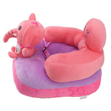 Load image into Gallery viewer, Baby Support Seat Sofa Soft Plush Comfortable Adjustable Angles Bluetooth Function Baby Sitting Support for Indoor Elephant