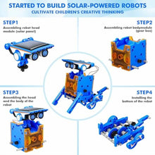 Load image into Gallery viewer, 13-in-1 Solar Power Robots Creation Toy,Educational Experiment DIY Robotics Kit,Science Toy Solar Powered Building Robotics Set Age 8-12 for Boys Girls Kids Teens to Build
