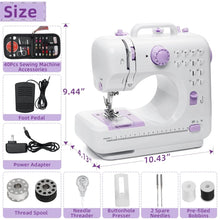 Load image into Gallery viewer, Portable Sewing Machine,40 Piece Handheld Electric Sewing Machines Kit,12 Stitch Patterns Mini Sewing Machine for Beginners Kids,Household Multifunctional Crafting Mending Machine