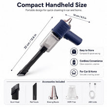 Load image into Gallery viewer, Three-in-One Car Vacuum Cleaner, Wireless, High-Power Handheld for Dry and Wet Cleaning