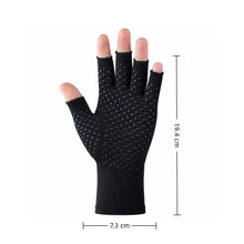 Load image into Gallery viewer, 2 Pairs Compression Gloves with a Fingerless Design That Are Breathable And Non-Slip, Intended to Alleviate Discomfort,19.4*7-7.3cm,Black