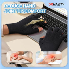 Load image into Gallery viewer, 2 Pairs Compression Gloves with a Fingerless Design That Are Breathable And Non-Slip, Intended to Alleviate Discomfort,19.4*7-7.3cm,Black