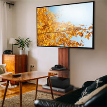 Load image into Gallery viewer, Heavy Duty TV Floor Stand Adjustable Mount 65 Black Brown