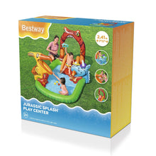 Load image into Gallery viewer, 190L Jurassic Splash Water Play Centre, Bright Dinosaur Theme with Slide