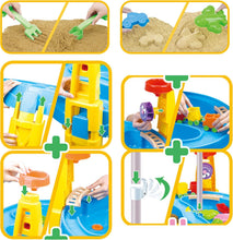 Load image into Gallery viewer, Outdoor Sand and Water Table Toy with Umbrella (28 Pcs Accessories)