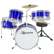 Load image into Gallery viewer, Karrera Children's 4pc Drum Kit - Blue