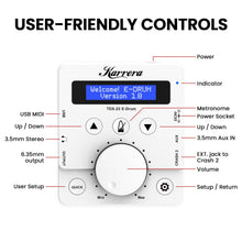 Load image into Gallery viewer, Karrera X23 Electronic Drum Kit with Sound Module, 3 Toms, Snare Quiet Mesh Drum Heads, Cymbals & Pedal