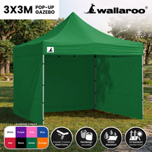 Load image into Gallery viewer, Gazebo Tent Marquee 3x3 Popup Outdoor - Green