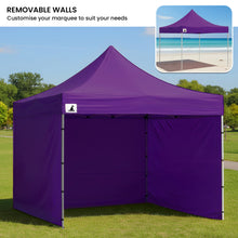 Load image into Gallery viewer, Gazebo Tent Marquee 3x3 PopUp Outdoor Purple