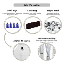 Load image into Gallery viewer, Gazebo Tent Marquee 3x3 PopUp Outdoor Wallaroo White