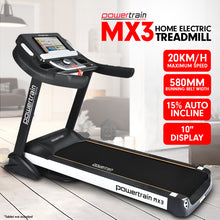 Load image into Gallery viewer, Powertrain MX3 Treadmill Performance Home Gym Cardio Machine