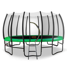 Load image into Gallery viewer, Kahuna Twister 12ft Springless Trampoline Outdoor Mat Pad Net Ladder with Basketball Set