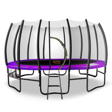 Load image into Gallery viewer, Kahuna Twister 12ft Springless Trampoline Outdoor Mat Pad Net Ladder with Basketball Set