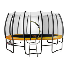Load image into Gallery viewer, Kahuna Twister 12ft Springless Trampoline Outdoor Mat Pad Net Ladder with Basketball Set