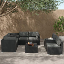 Load image into Gallery viewer, Modular Outdoor Lounge Set-9pcs Sofa, Armchairs and Coffee Table