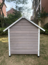Load image into Gallery viewer, YES4PETS XL Timber Pet Dog Kennel House Puppy Wooden Timber Cabin With Door Grey