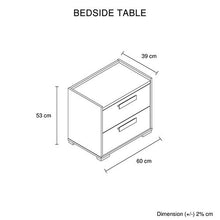 Load image into Gallery viewer, King 4 Pcs Bedroom Suite with Tallboy Fabric Combination of Black & Cement Colour