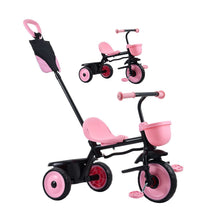 Load image into Gallery viewer, Toddler Tricycle & Stroller for 18 Months to 5 Year Old, Kids Trike with Parent Push Handle, Adjustable Seat & Storage for Outdoor Play, Tricycle for Toddlers, Birthday Toy for Boys and Girls