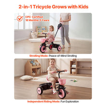 Load image into Gallery viewer, Toddler Tricycle & Stroller for 18 Months to 5 Year Old, Kids Trike with Parent Push Handle, Adjustable Seat & Storage for Outdoor Play, Tricycle for Toddlers, Birthday Toy for Boys and Girls