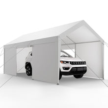 Load image into Gallery viewer, Carport Car Canopy 12x20FT Heavy Duty Car Shelter with Sidewalls Grey