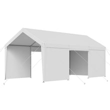 Load image into Gallery viewer, Carport Car Canopy 12x20FT Heavy Duty Car Shelter with Sidewalls Grey