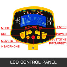 Load image into Gallery viewer, Metal Detector Waterproof Disc Metal detectors Underwater Underground high Accuracy LCD Display Metal Detector for Adults and Children Headphone Automatic Detector (Yellow 3010)