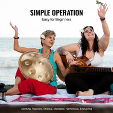 Load image into Gallery viewer, Handpan Drum 22 in 9 Notes D Minor Steel Hand Drum with Mallets for Adult