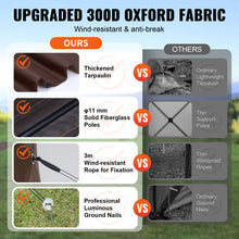 Load image into Gallery viewer, Pop Up Gazebo Tent, Pop-Up Screen Tent 6 Sided Canopy Sun Shelter with 6 Removable Privacy Wind Cloths & Mesh Windows, 11.5x11.5FT Quick Set Screen Tent with Mosquito Netting, Brown